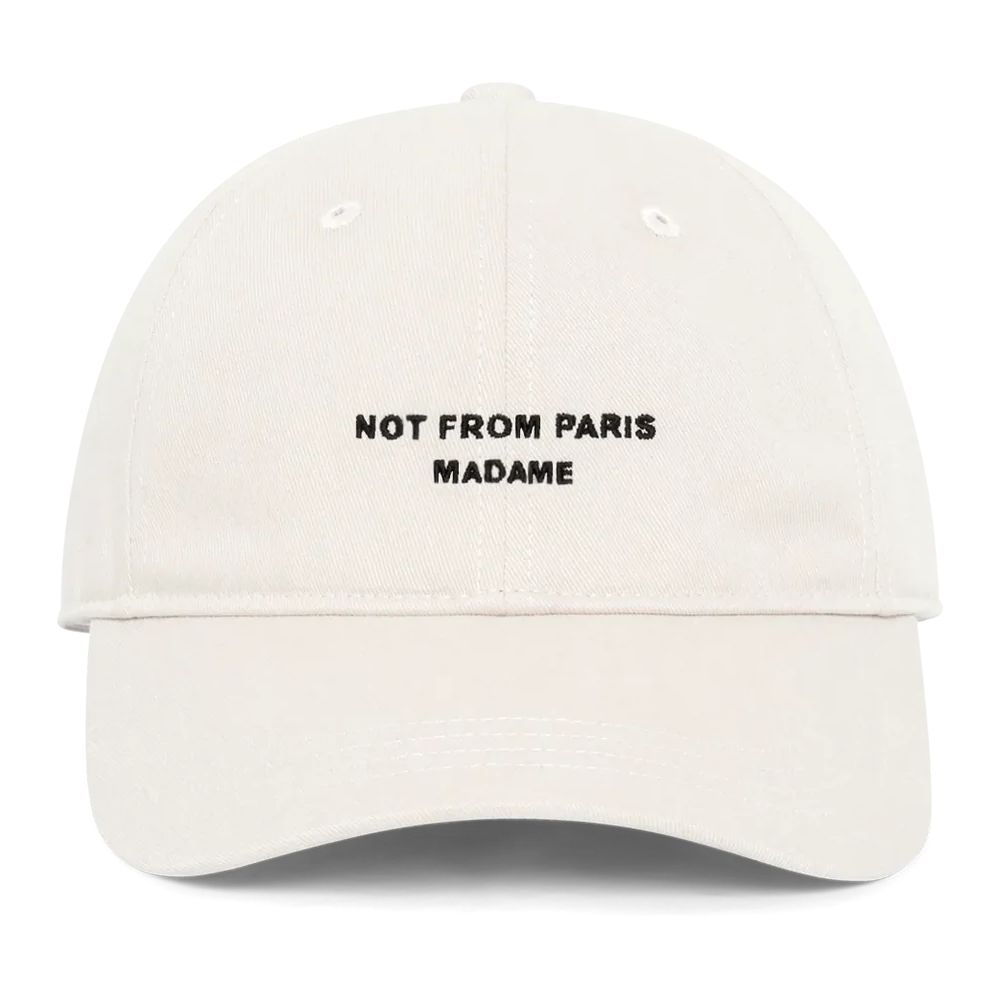 Drôle De Monsieur Slogan Cap Weiß