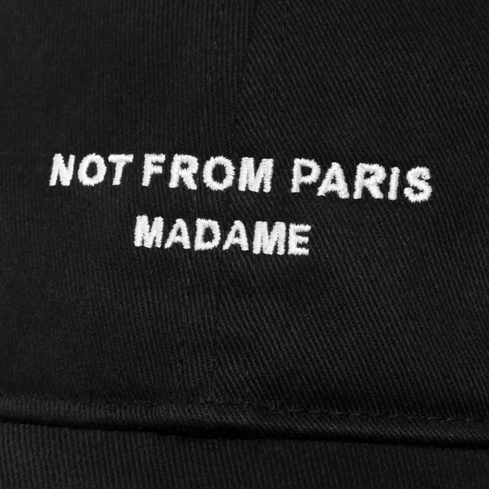 Drôle De Monsieur Slogan Cap Schwarz