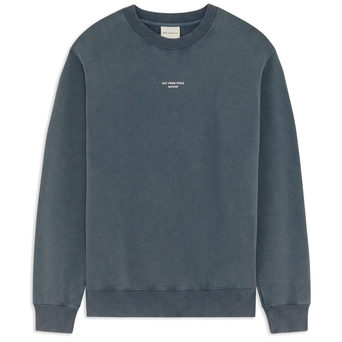 Drôle De Monsieur Slogan Classique Pullover Anthrazit