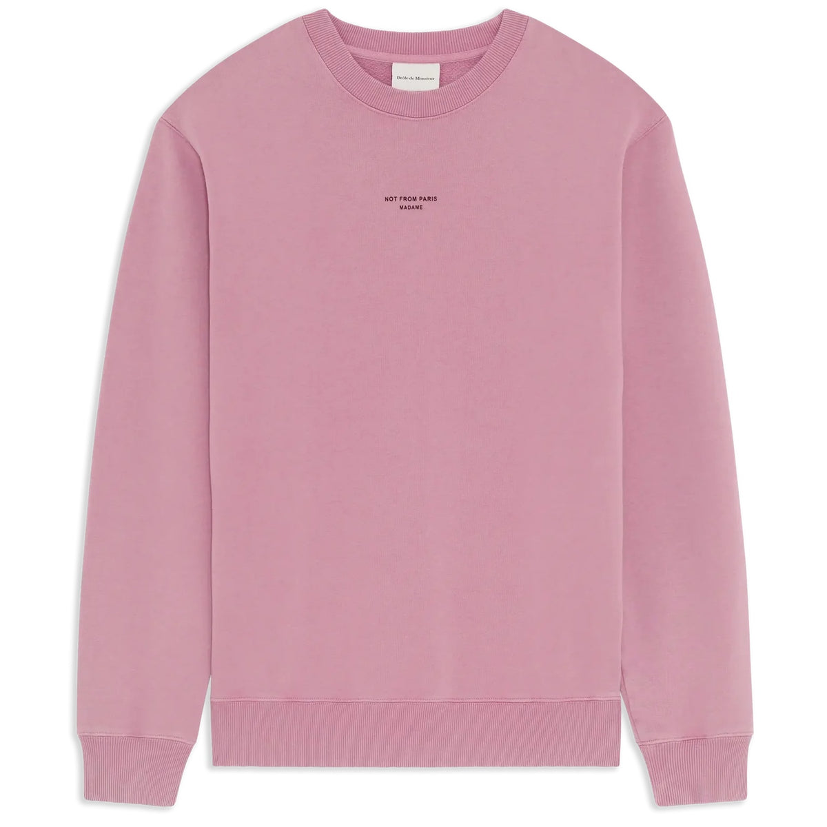 Drôle De Monsieur Slogan Classique Pullover Rosa