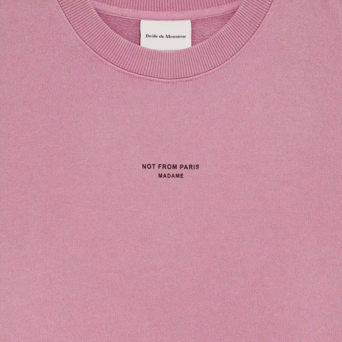 Drôle De Monsieur Slogan Classique Pullover Rosa