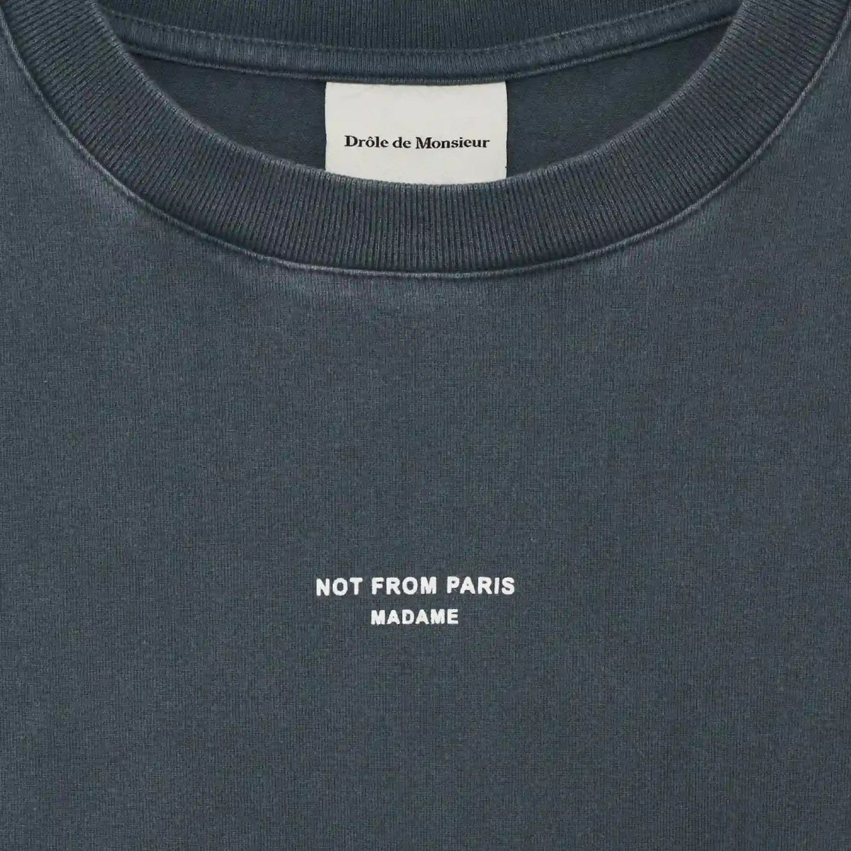 Drôle De Monsieur Slogan Classique T-shirt Anthrazit