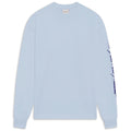 Drôle De Monsieur Slogan-Langarm-T-shirt Hellblau
