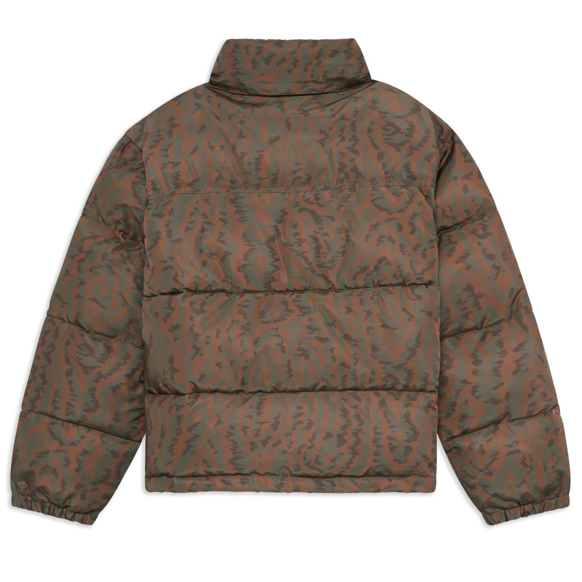Drôle De Monsieur Slogan Moiré Puffer Dunkelgrün