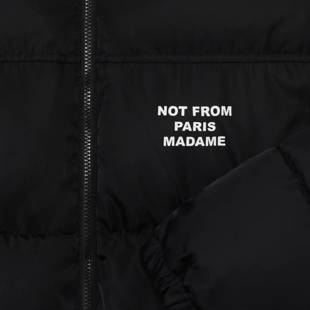 Drôle De Monsieur Slogan Puffer Schwarz