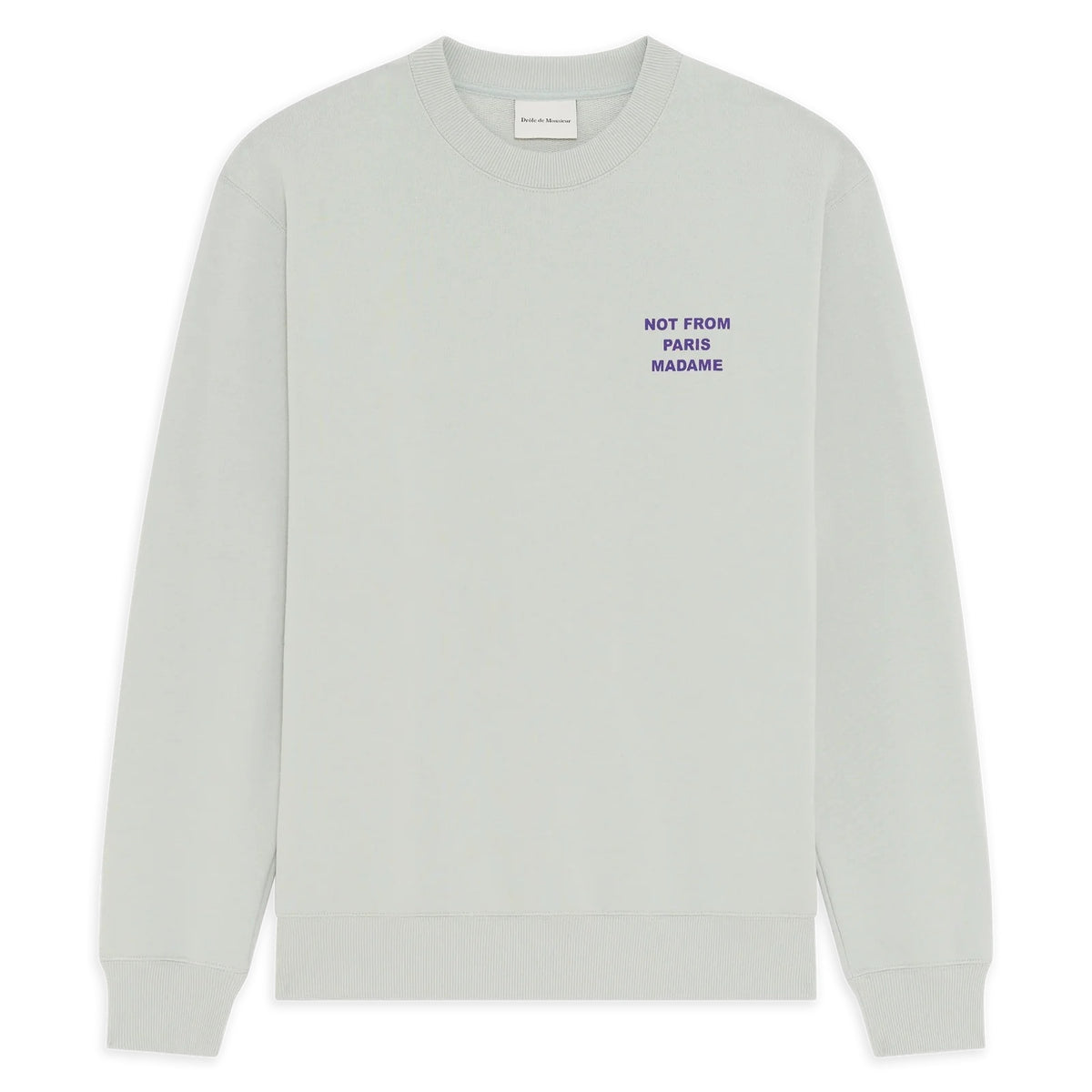 Drôle De Monsieur Slogan Pullover Grau