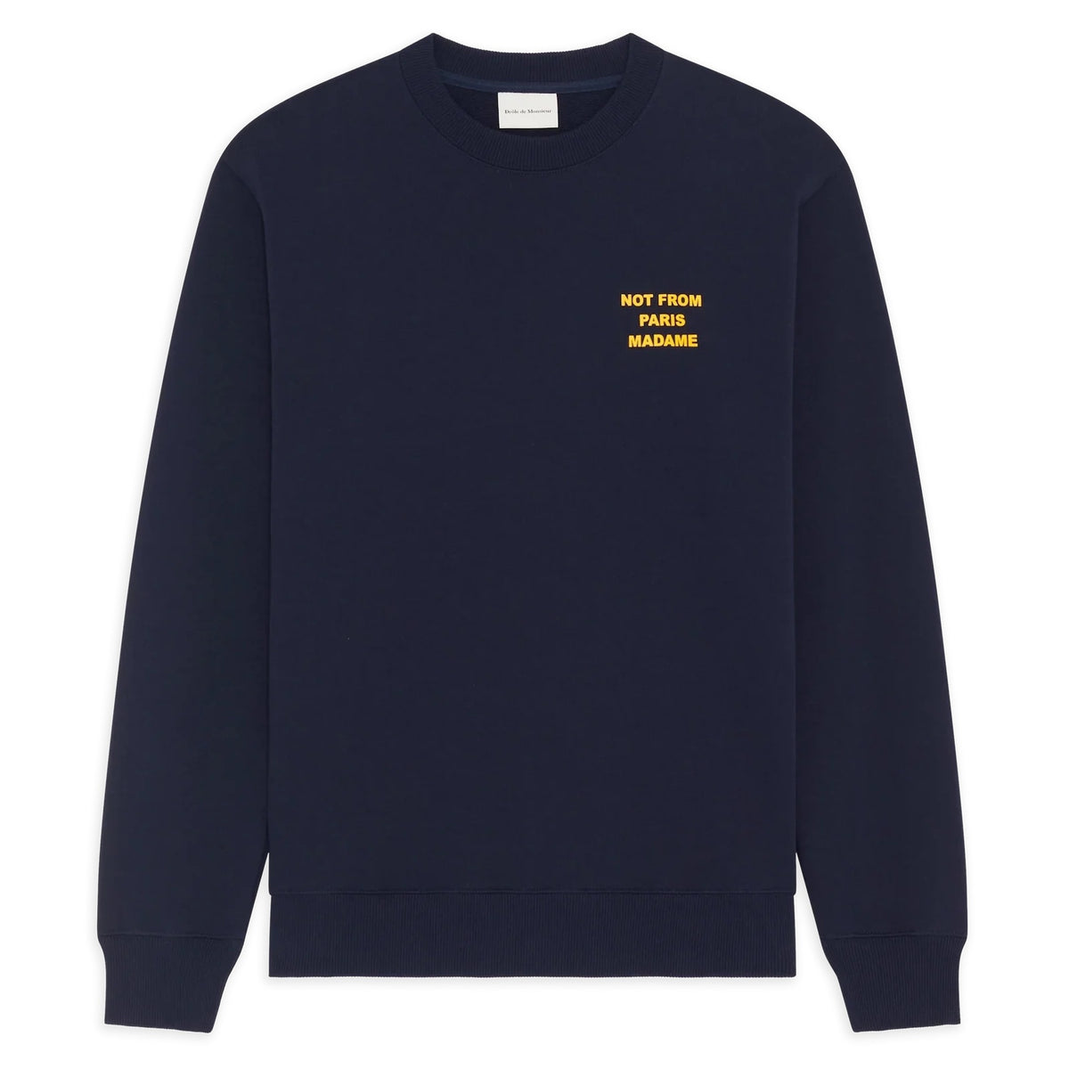 Drôle De Monsieur Slogan Pullover Marine