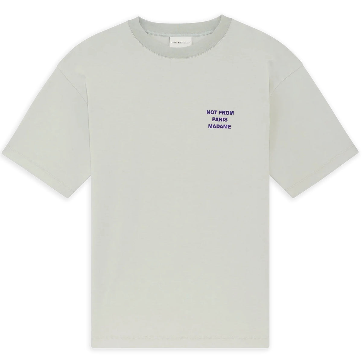 Drôle De Monsieur Slogan T-shirt Grau