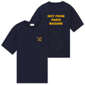 Drôle De Monsieur Slogan T-shirt Marine