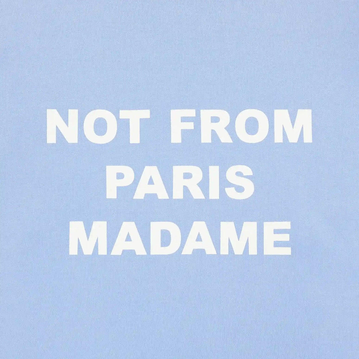 Drôle De Monsieur Washed Slogan Longsleeve T-shirt Hellblau