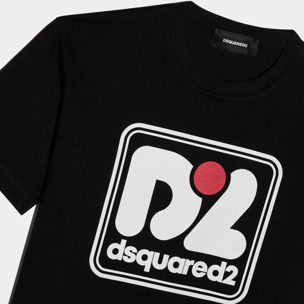 Dsquared2 D2 T-shirt Zwart