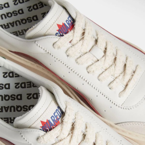 Dsquared2 Rider Sneaker Wit/Bordeaux/Groen