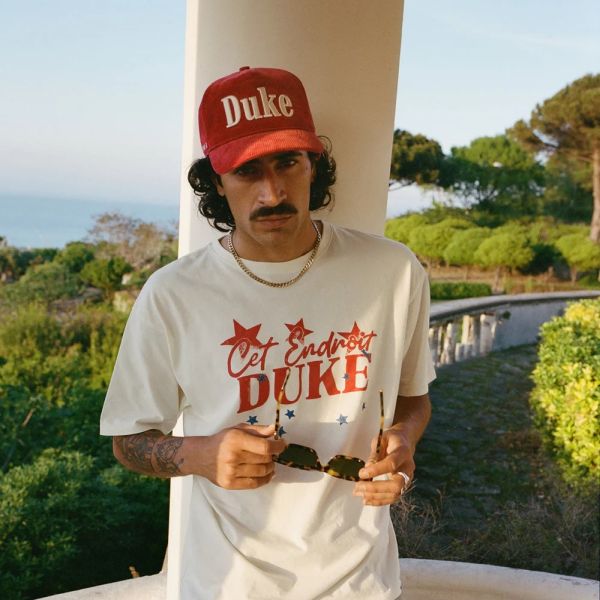 Duke + Dexter Duke Corduroy Cap Rood