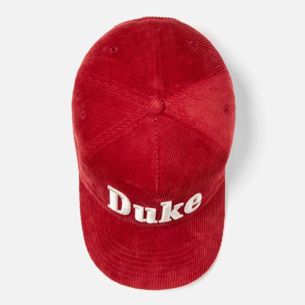 Duke + Dexter Duke Corduroy Cap Rood