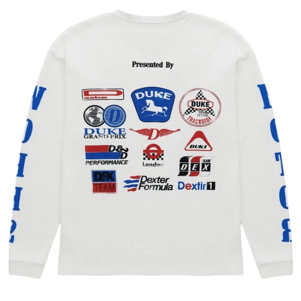 Duke + Dexter Sponsors Waffle Longsleeve T-shirt Wit