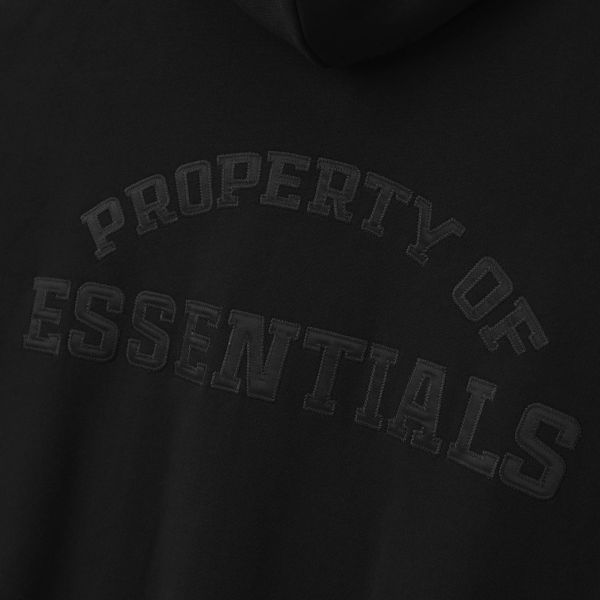 Fear Of God Essentials Property Lounge Half Zip Hoodie Zwart