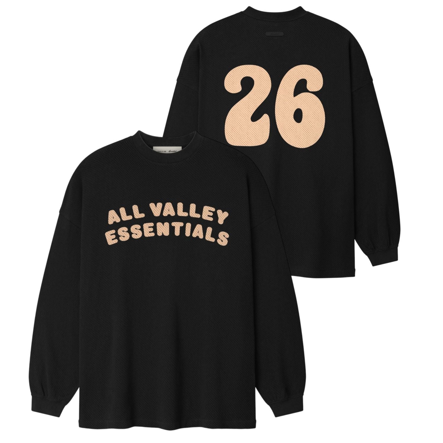 Fear Of God Essentials Merch Longsleeve T-shirt Schwarz