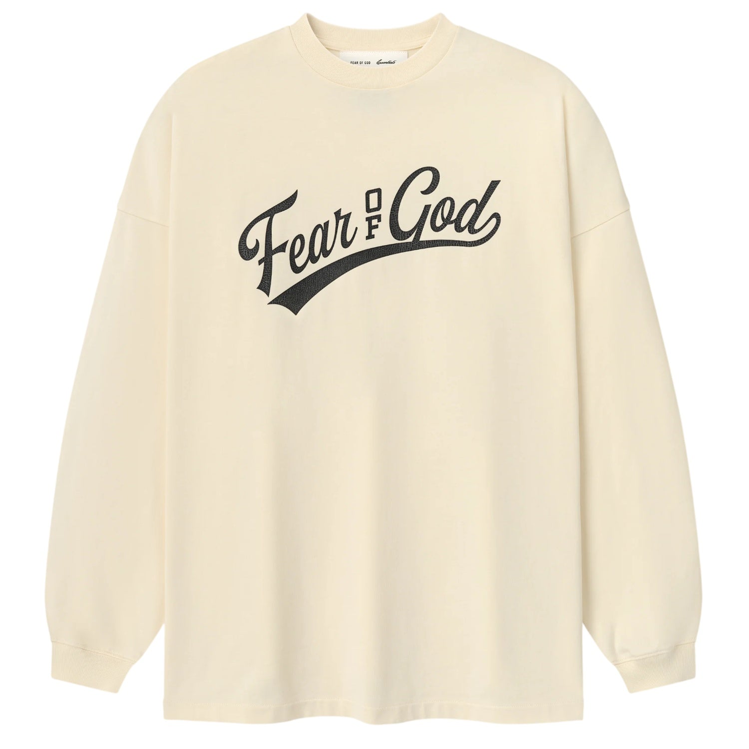 Fear Of God Essentials-Merch-Langarm-T-shirt Offwhite