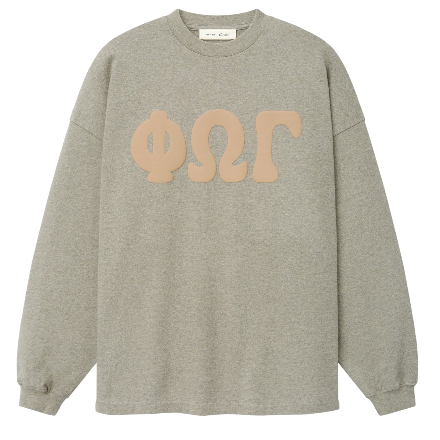Fear Of God Essentials Merch Washed Longsleeve T-shirt Grau