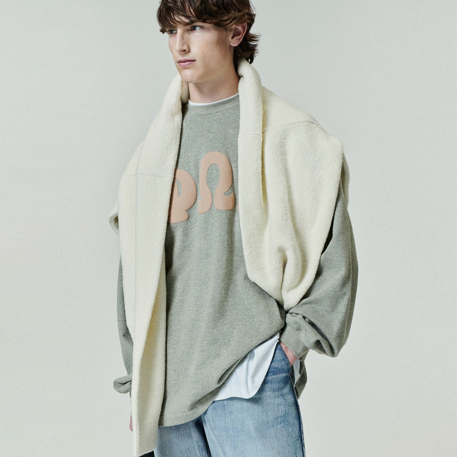 Fear Of God Essentials Merch Washed Longsleeve T-shirt Grau