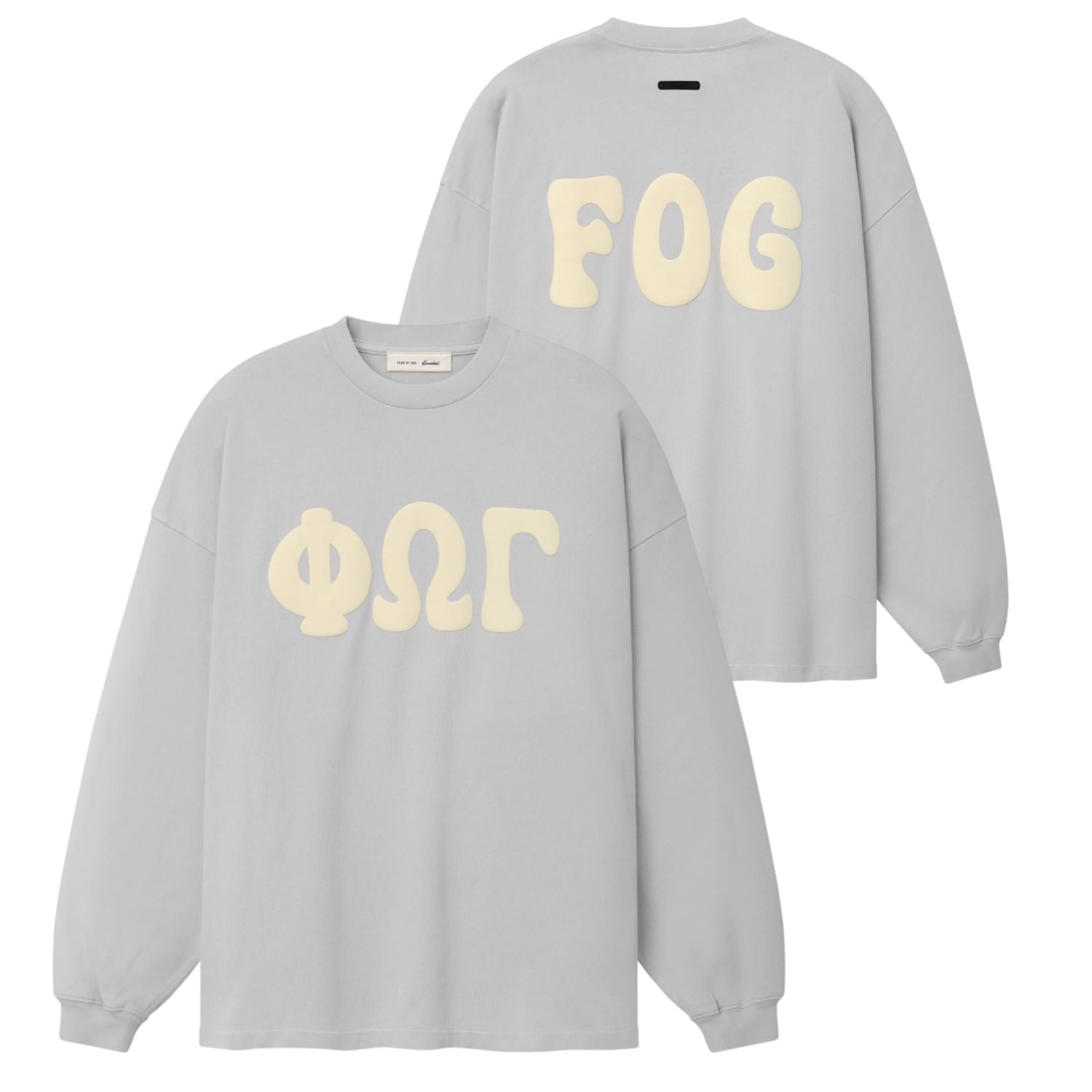 Fear Of God Essentials Merch Washed Longsleeve T-shirt Hellblau