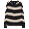 Filippa K Hammer Sleeve Pullover Beige/Schwarz