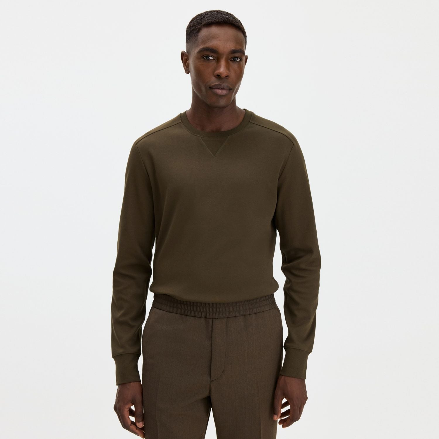 Filippa K Hammer Sleeve Pullover Dunkelgrün