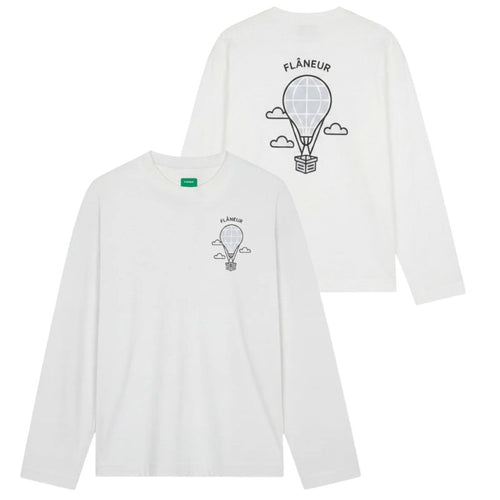 Flâneur Balloon Longsleeve T-shirt Wit