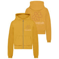 Flâneur Flower Doodle Zip-Up Vest Oranje