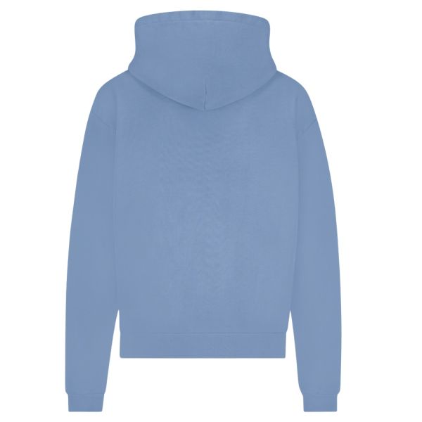Flâneur Printed Logo Hoodie Blauw