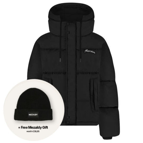 Flâneur Signature-Puffer Schwarz