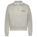 Flâneur Signature Raglan Half Zip Sweater Grijs