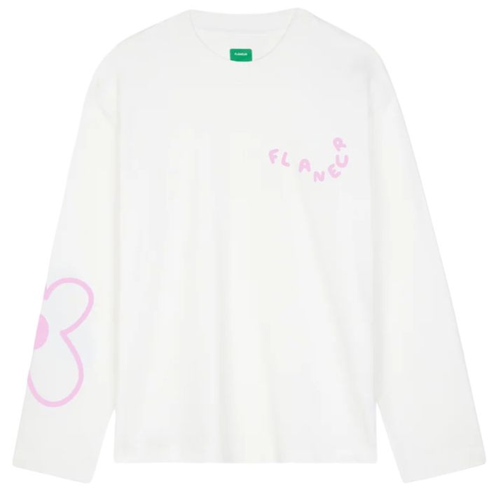 Flâneur Blossom Longsleeve T-shirt Weiß
