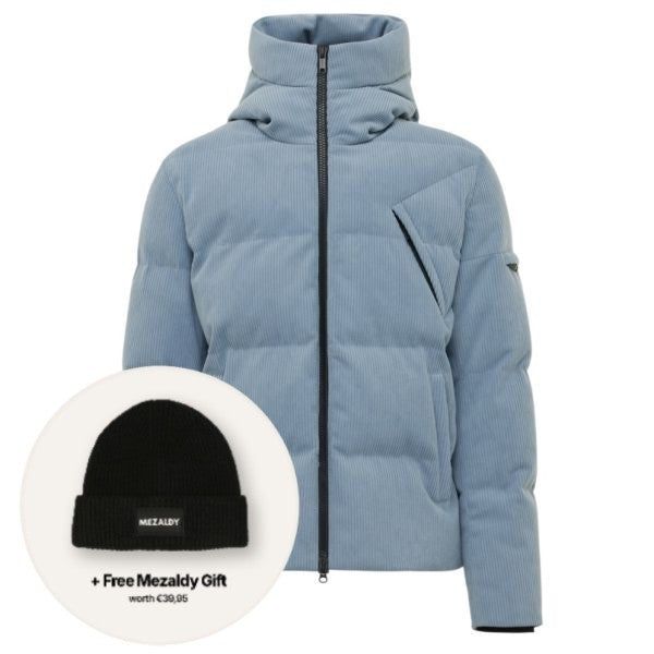 Genti Cross Rib Structured Puffer Blau
