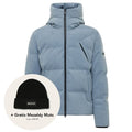 Genti Cross Rib Structured Puffer Blau