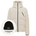 Genti Cross Rib Structured Puffer Offwhite