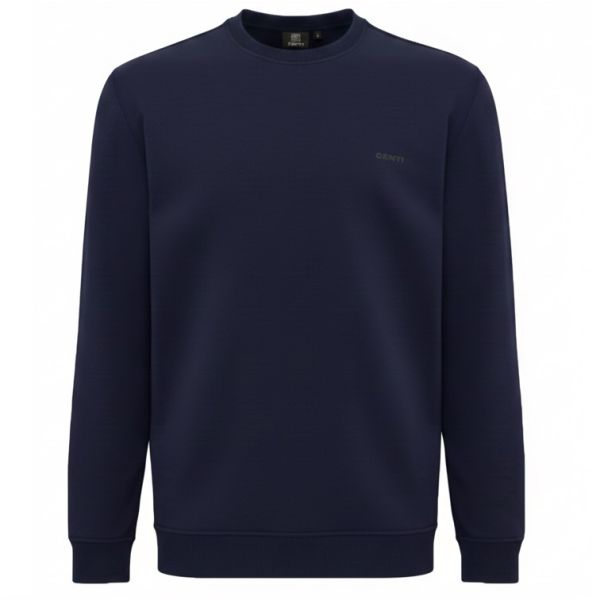 Genti Logo Longsleeve T-shirt Donker Blauw