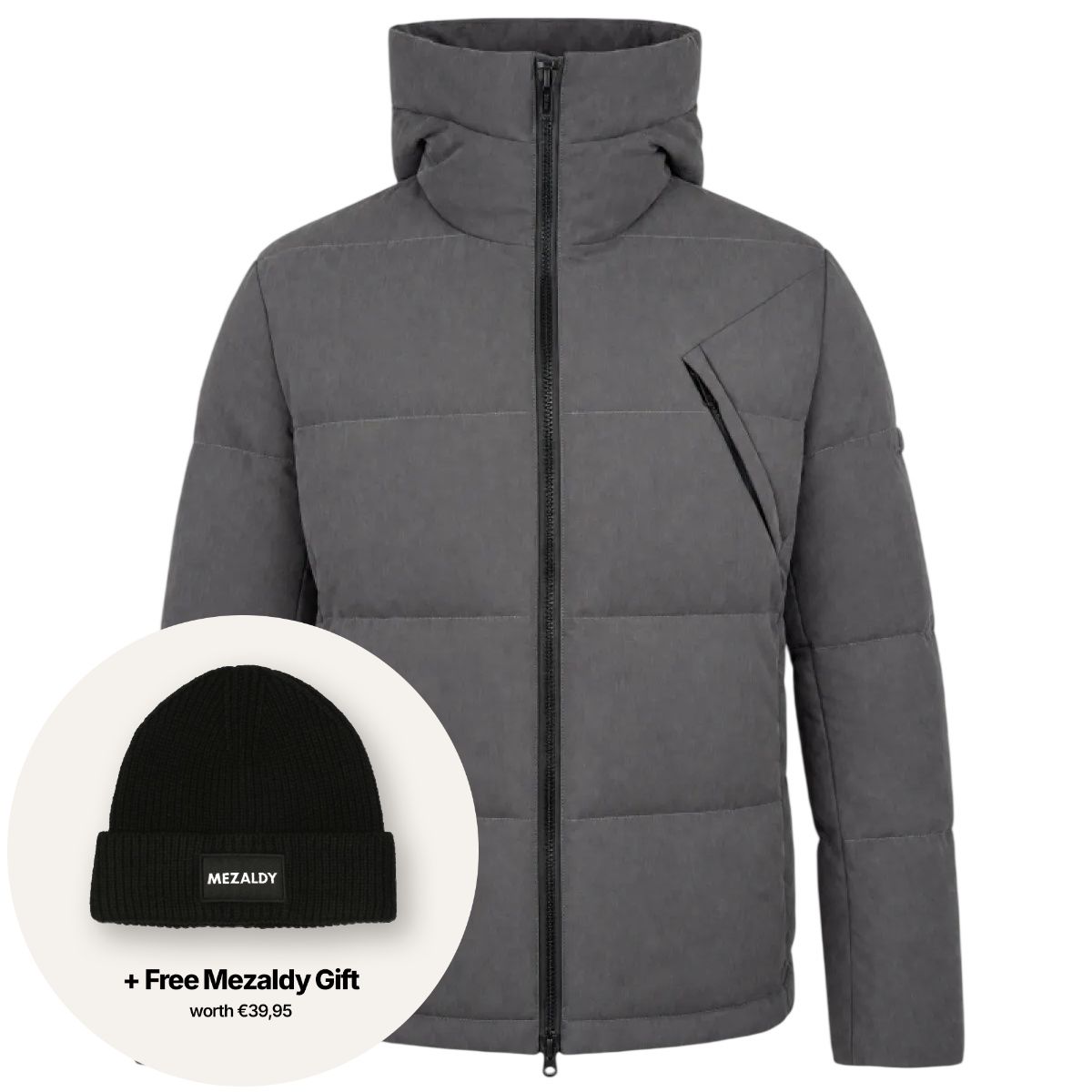 Genti Cross Monogramm Puffer Anthrazit