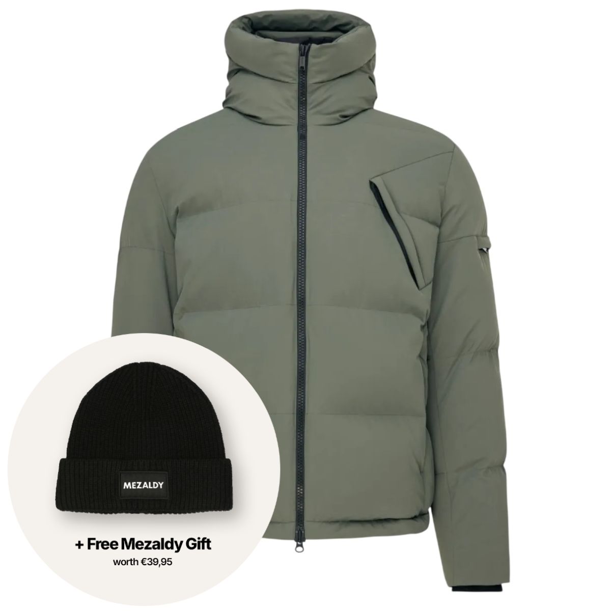 Genti Cross Puffer Grün