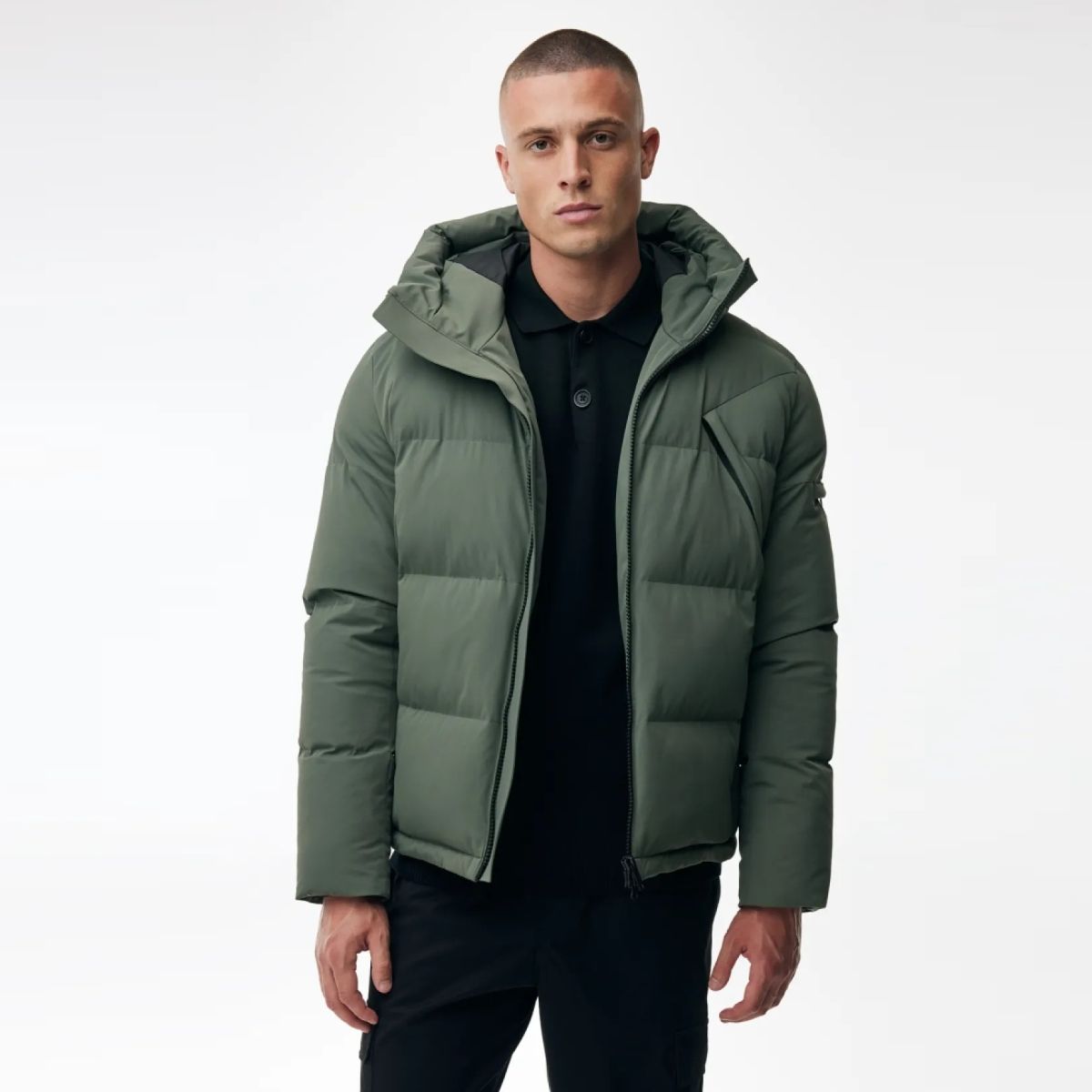 Genti Cross Puffer Grün