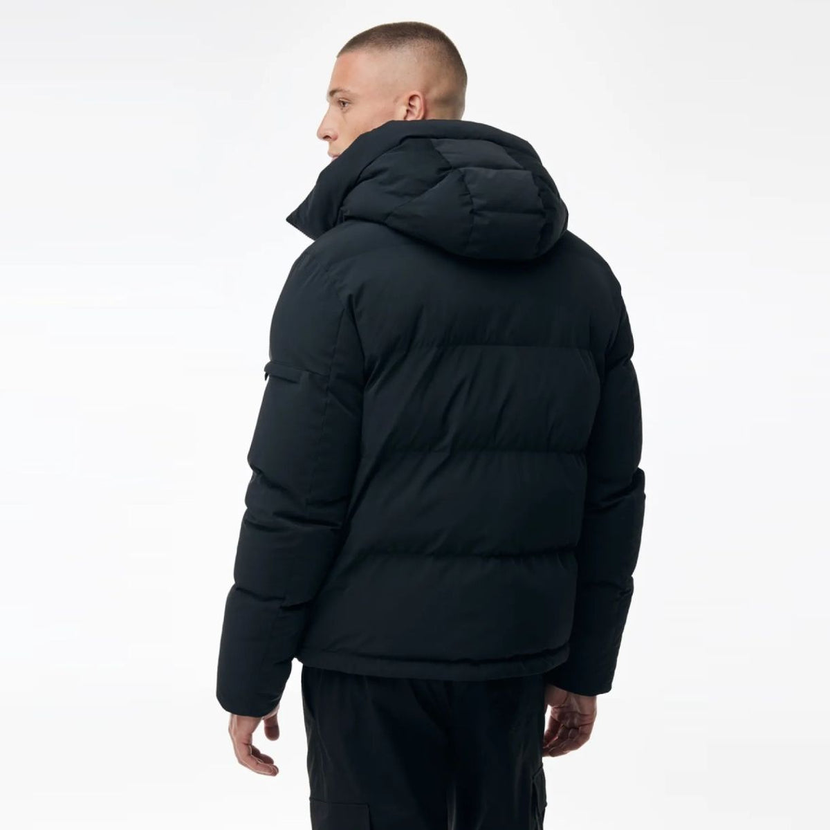 Genti Cross Puffer Schwarz