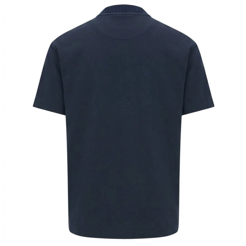 Genti Embroidered Logo T-shirt Marine