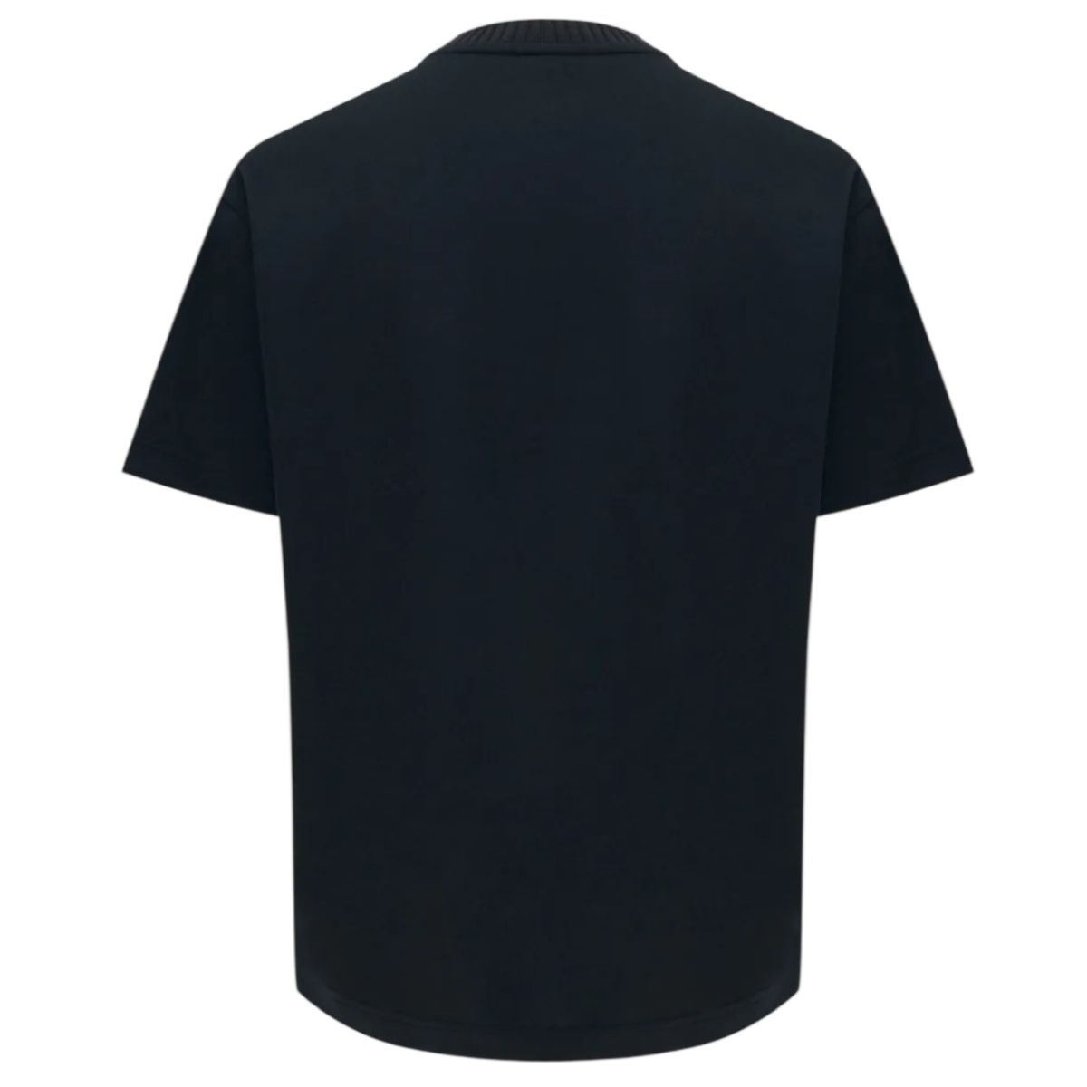 Genti Embroidered Logo T-shirt Schwarz