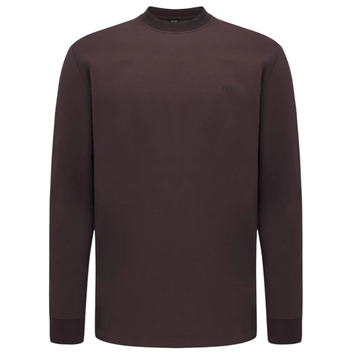 Genti Logo Langarm-T-shirt Bordeaux