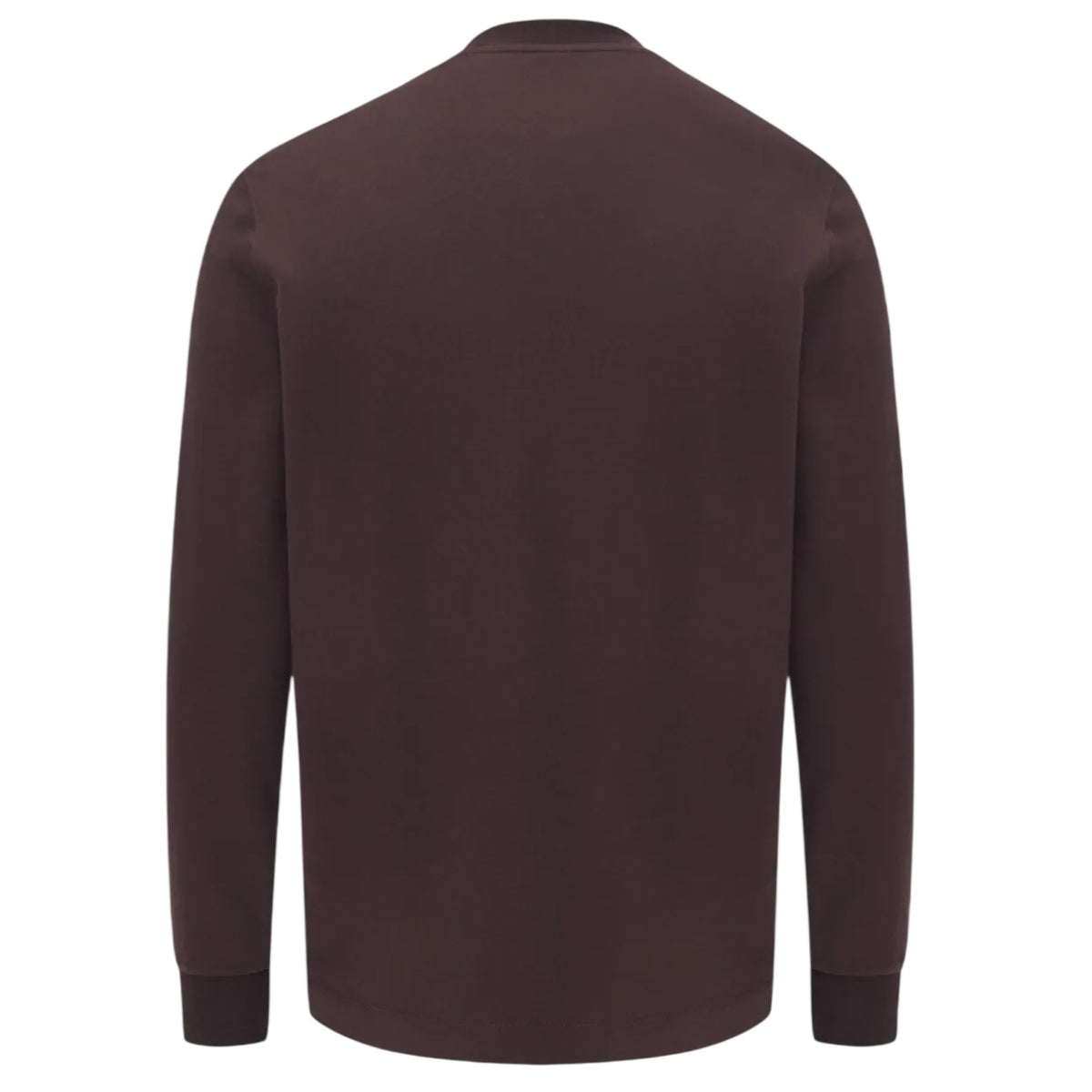 Genti Logo Langarm-T-shirt Bordeaux