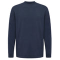 Genti Logo Langarm-T-shirt Dunkelblau