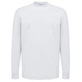 Genti Logo Langarm-T-shirt Weiß