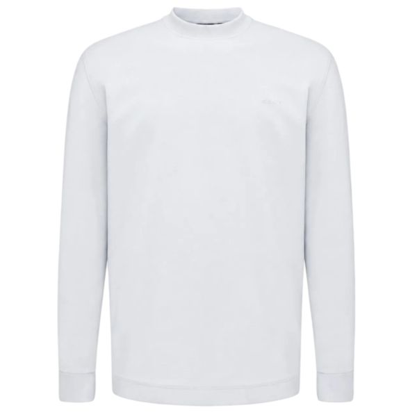 Genti Logo Langarm-T-shirt Weiß