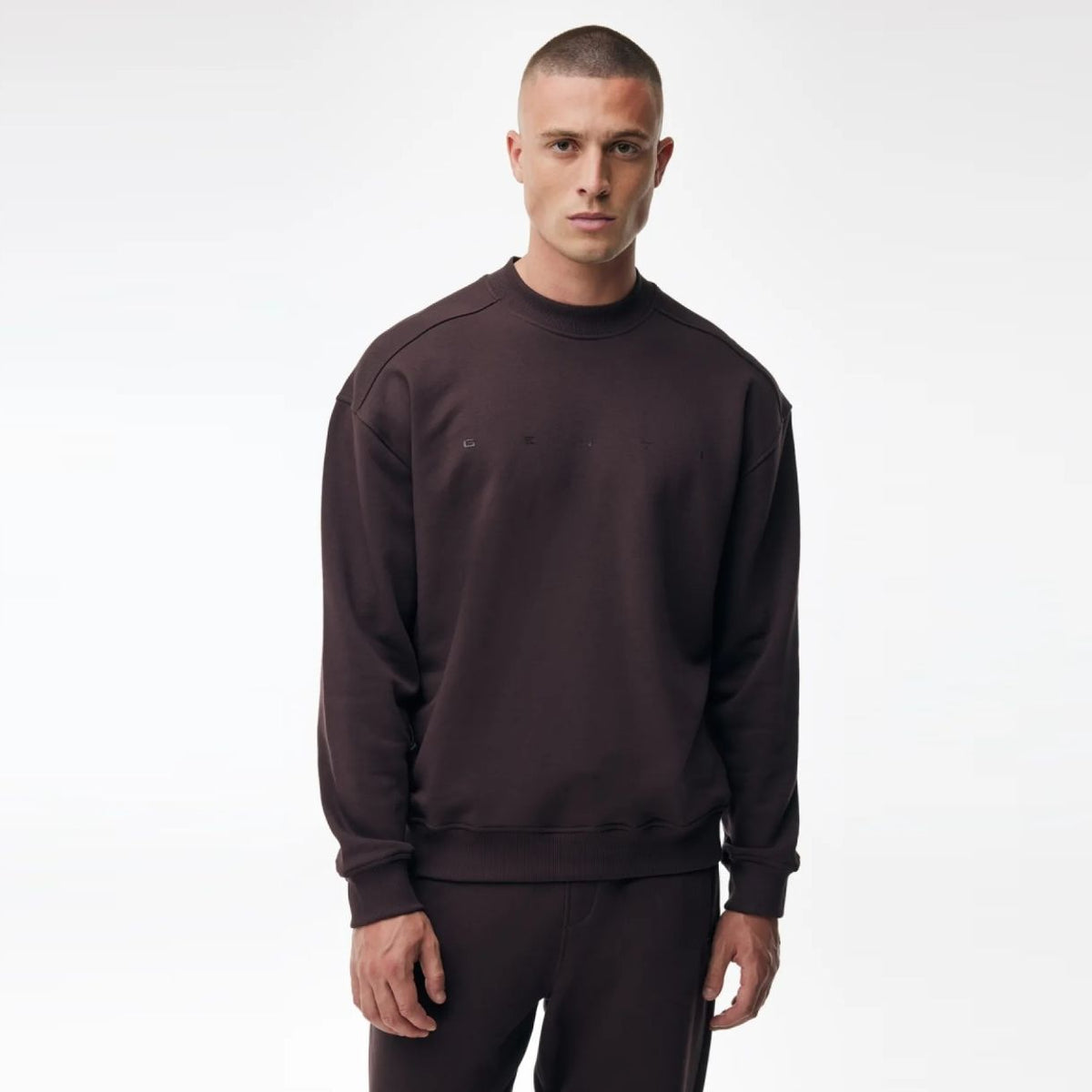 Genti Logo Pullover Bordeaux