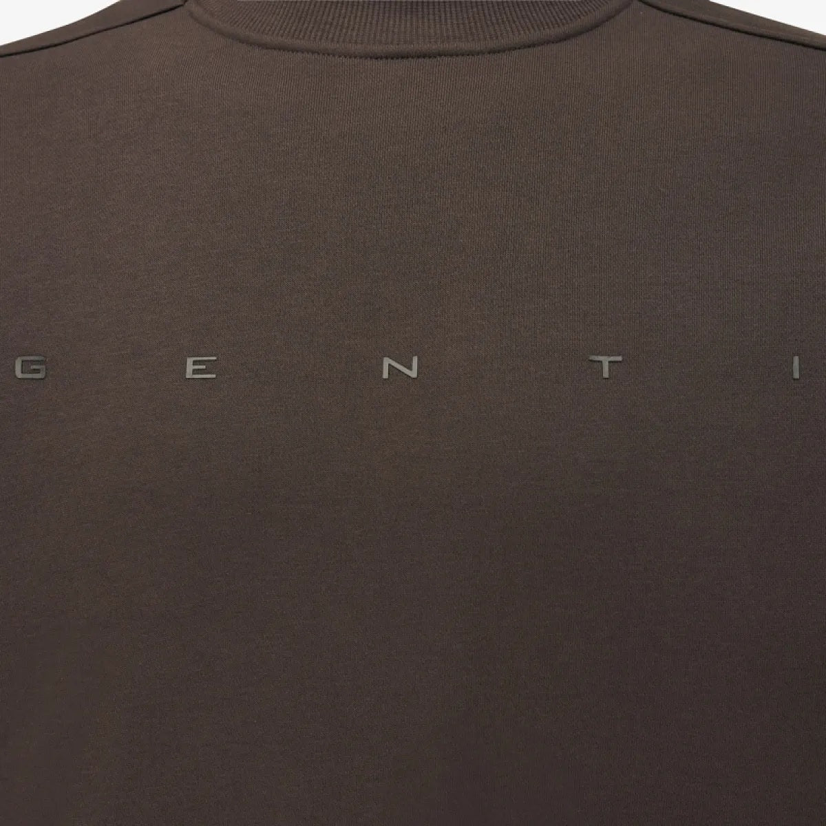 Genti Logo Pullover Braun